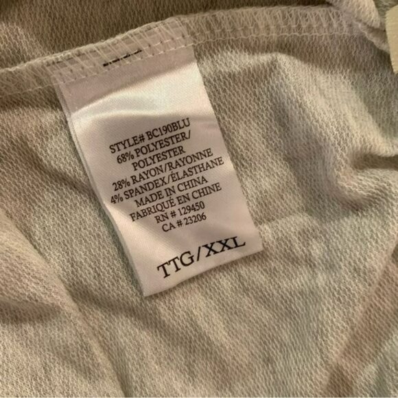 Como blu womens sweat shorts in light gray -XXL - Picture 7 of 10